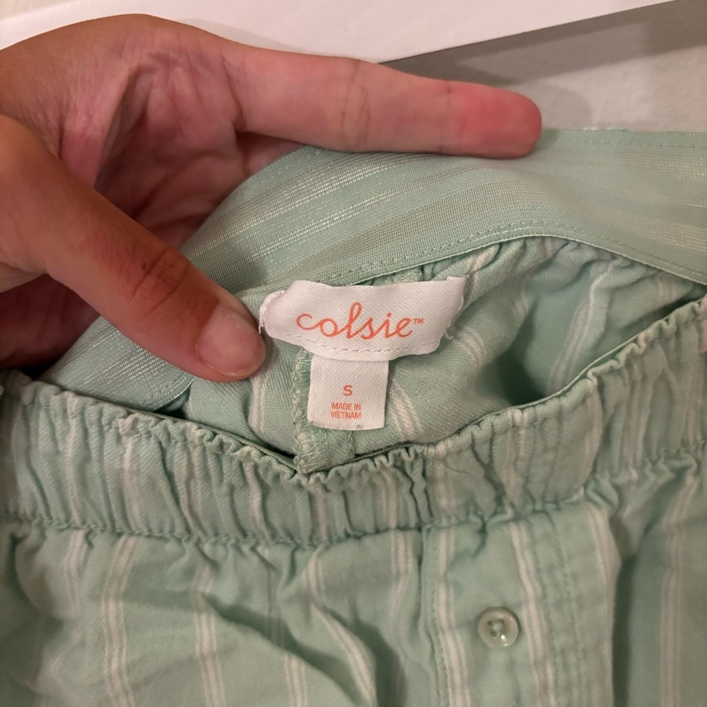 Mint Green Women's Lounge Shorts - Picture 3 of 6
